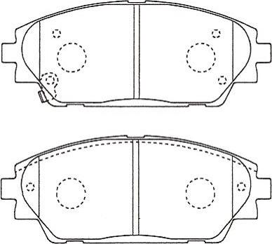 Kavo Parts BP-4584 - Bremžu uzliku kompl., Disku bremzes autospares.lv