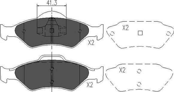 Kavo Parts BP-4585 - Bremžu uzliku kompl., Disku bremzes autospares.lv