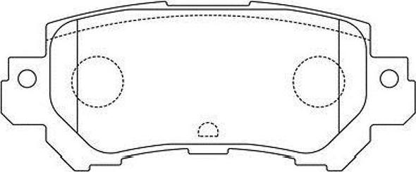 Kavo Parts BP-4580 - Brake Pad Set, disc brake www.autospares.lv