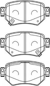 Kavo Parts BP-4588 - Bremžu uzliku kompl., Disku bremzes www.autospares.lv