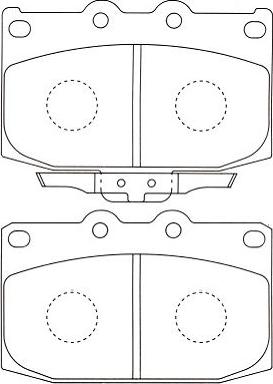 Kavo Parts BP-4530 - Bremžu uzliku kompl., Disku bremzes www.autospares.lv