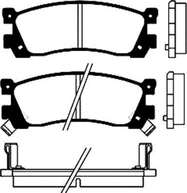 Kavo Parts BP-4537 - Bremžu uzliku kompl., Disku bremzes autospares.lv