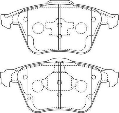 Kavo Parts BP-4579 - Bremžu uzliku kompl., Disku bremzes autospares.lv