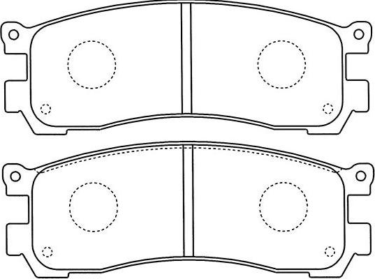 Kavo Parts BP-4571 - Bremžu uzliku kompl., Disku bremzes www.autospares.lv