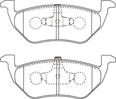 Kavo Parts BP-4578 - Bremžu uzliku kompl., Disku bremzes www.autospares.lv