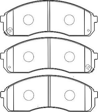 Kavo Parts BP-4008 - Bremžu uzliku kompl., Disku bremzes www.autospares.lv