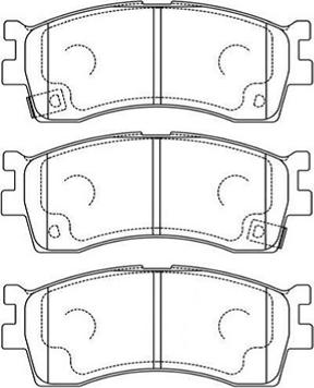 Kavo Parts BP-4007 - Тормозные колодки, дисковые, комплект www.autospares.lv