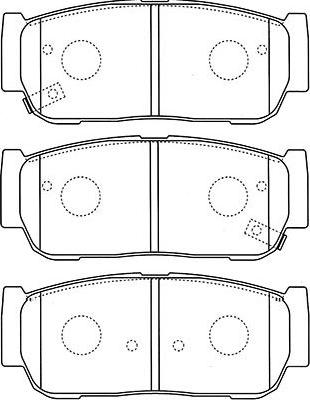 Kavo Parts BP-4019 - Bremžu uzliku kompl., Disku bremzes www.autospares.lv