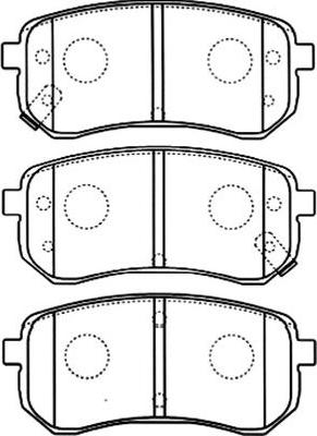 Kavo Parts BP-4014 - Brake Pad Set, disc brake www.autospares.lv