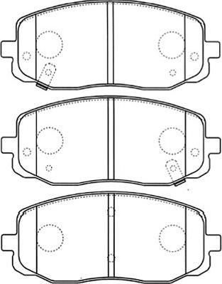 Kavo Parts BP-4015 - Bremžu uzliku kompl., Disku bremzes www.autospares.lv