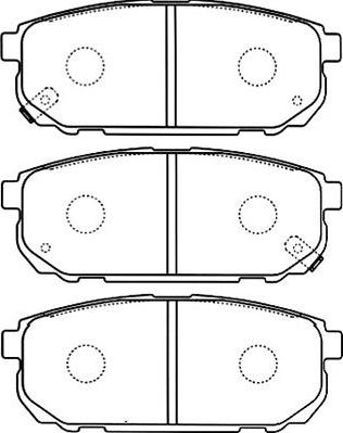 Kavo Parts BP-4011 - Bremžu uzliku kompl., Disku bremzes autospares.lv