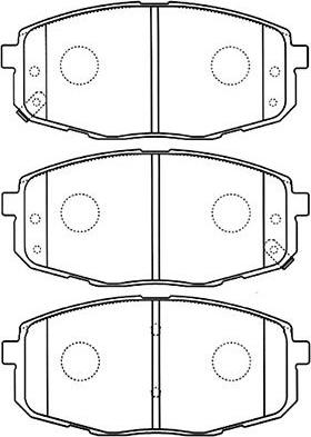 Kavo Parts BP-4013 - Bremžu uzliku kompl., Disku bremzes www.autospares.lv