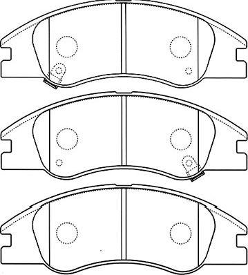 Kavo Parts BP-4012 - Bremžu uzliku kompl., Disku bremzes www.autospares.lv