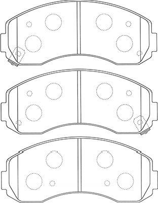 Kavo Parts BP-4020 - Bremžu uzliku kompl., Disku bremzes www.autospares.lv