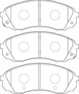 Kavo Parts BP-4022 - Bremžu uzliku kompl., Disku bremzes www.autospares.lv