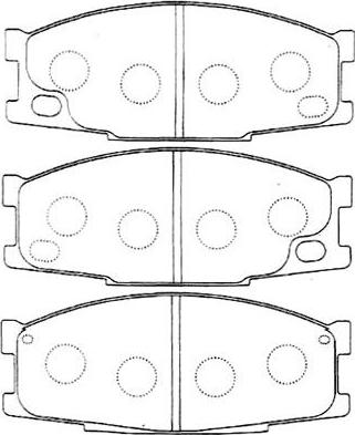 Kavo Parts BP-5549 - Bremžu uzliku kompl., Disku bremzes www.autospares.lv