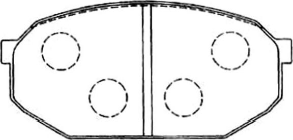 Kavo Parts BP-5547 - Bremžu uzliku kompl., Disku bremzes autospares.lv