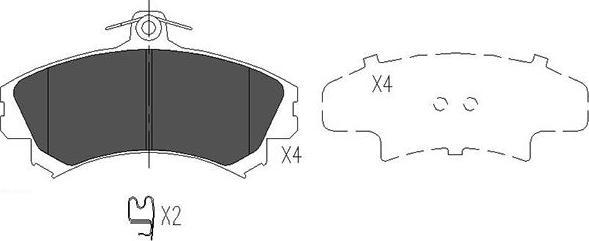 Kavo Parts BP-5553 - Brake Pad Set, disc brake www.autospares.lv