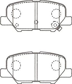 Kavo Parts BP-5562 - Bremžu uzliku kompl., Disku bremzes www.autospares.lv