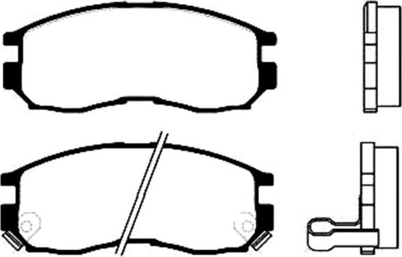 Kavo Parts BP-5510 - Brake Pad Set, disc brake www.autospares.lv