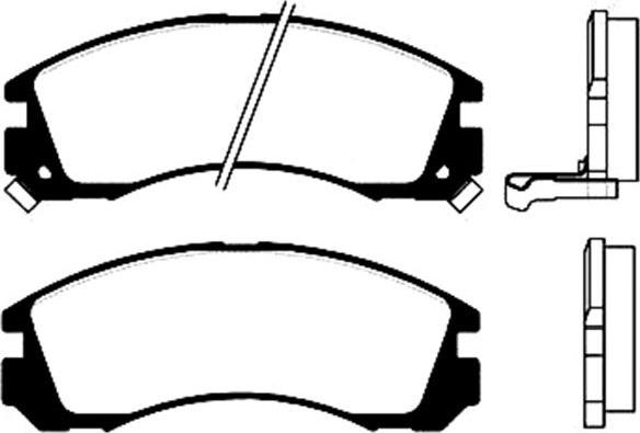 Kavo Parts BP-5511 - Brake Pad Set, disc brake www.autospares.lv