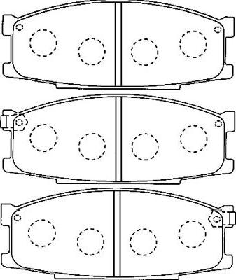 Kavo Parts BP-5537 - Bremžu uzliku kompl., Disku bremzes www.autospares.lv