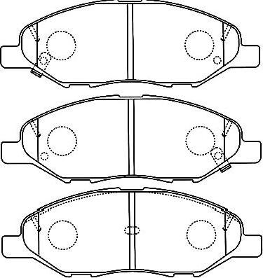 Kavo Parts BP-6599 - Bremžu uzliku kompl., Disku bremzes autospares.lv