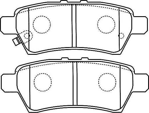 Kavo Parts BP-6595 - Bremžu uzliku kompl., Disku bremzes www.autospares.lv