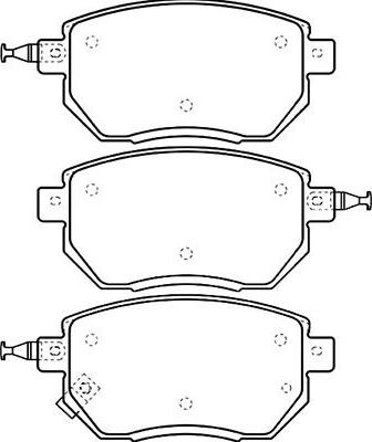 Kavo Parts BP-6593 - Brake Pad Set, disc brake www.autospares.lv