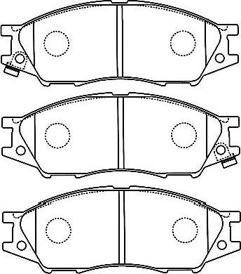 Kavo Parts BP-6597 - Тормозные колодки, дисковые, комплект www.autospares.lv