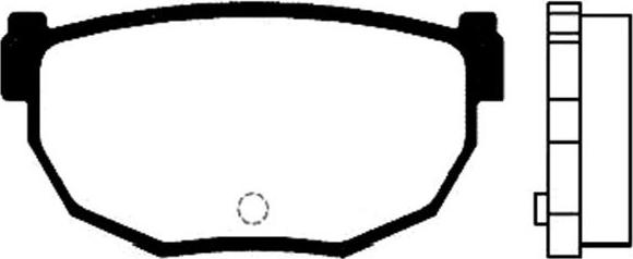 Pemebla JAPPP-121AF - Brake Pad Set, disc brake www.autospares.lv