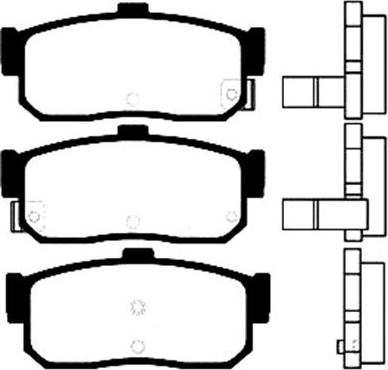 Triscan 28BK953 - Bremžu uzliku kompl., Disku bremzes www.autospares.lv