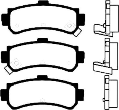 BENDIX DB1411 - Тормозные колодки, дисковые, комплект www.autospares.lv