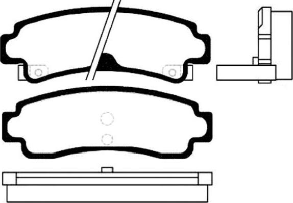 Kavo Parts BP-6550 - Bremžu uzliku kompl., Disku bremzes autospares.lv