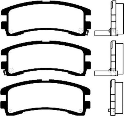 MK Kashiyama BP-6553 - Bremžu uzliku kompl., Disku bremzes www.autospares.lv