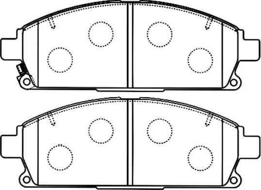 Kavo Parts BP-6568 - Тормозные колодки, дисковые, комплект www.autospares.lv