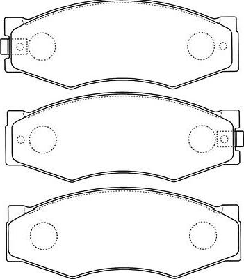 Kavo Parts BP-6506 - Bremžu uzliku kompl., Disku bremzes www.autospares.lv