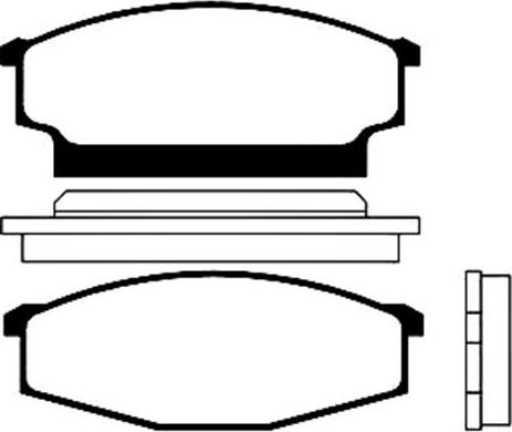 Kavo Parts BP-6512 - Bremžu uzliku kompl., Disku bremzes www.autospares.lv