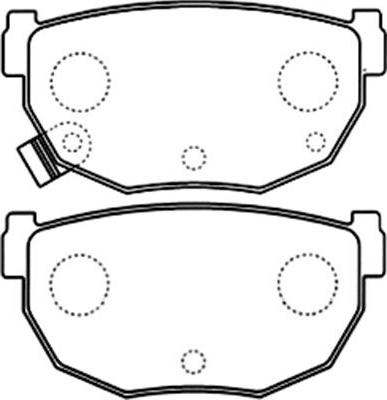 Kavo Parts BP-6588 - Тормозные колодки, дисковые, комплект www.autospares.lv