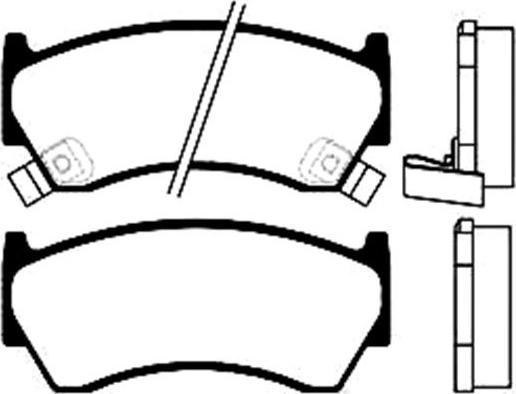 Quinton Hazell 2975 - Brake Pad Set, disc brake www.autospares.lv