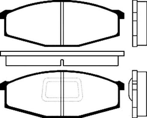 Kavo Parts BP-6537 - Bremžu uzliku kompl., Disku bremzes www.autospares.lv