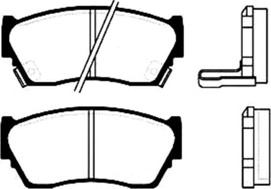 BETTAPARTS BDP2864 - Brake Pad Set, disc brake www.autospares.lv