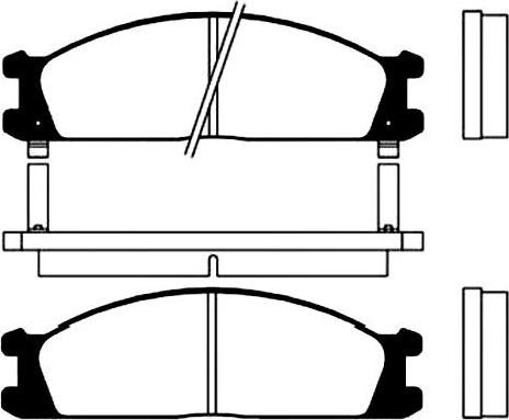 Havam 2550 - Brake Pad Set, disc brake www.autospares.lv