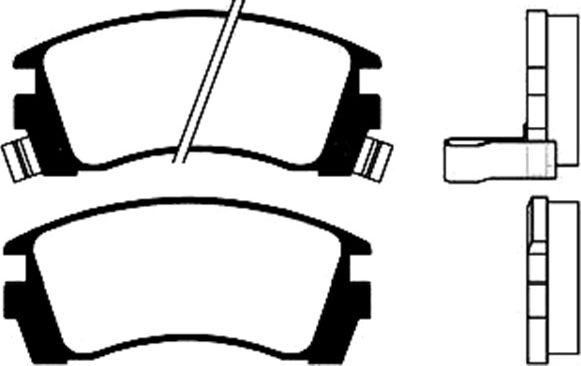 HELLA T3027 - Brake Pad Set, disc brake www.autospares.lv