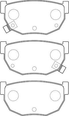 Kavo Parts BP-6609 - Bremžu uzliku kompl., Disku bremzes www.autospares.lv