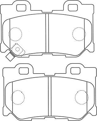 Kavo Parts BP-6607 - Bremžu uzliku kompl., Disku bremzes www.autospares.lv