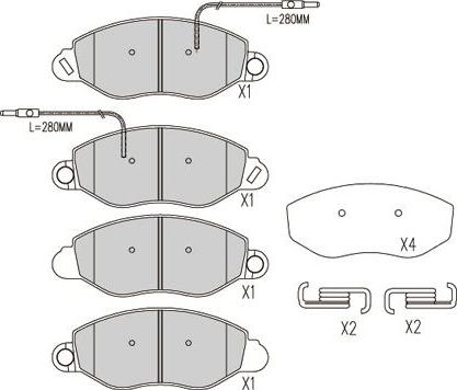 Kavo Parts BP-6614 - Bremžu uzliku kompl., Disku bremzes autospares.lv