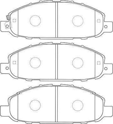 Kavo Parts BP-6611 - Bremžu uzliku kompl., Disku bremzes www.autospares.lv