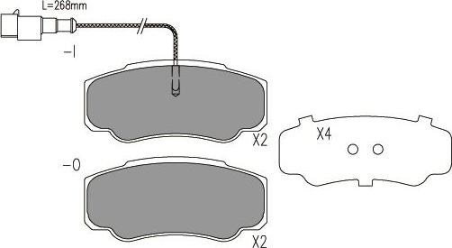 Kavo Parts BP-6613 - Brake Pad Set, disc brake www.autospares.lv