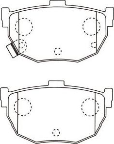 Kavo Parts BP-6617 - Bremžu uzliku kompl., Disku bremzes www.autospares.lv